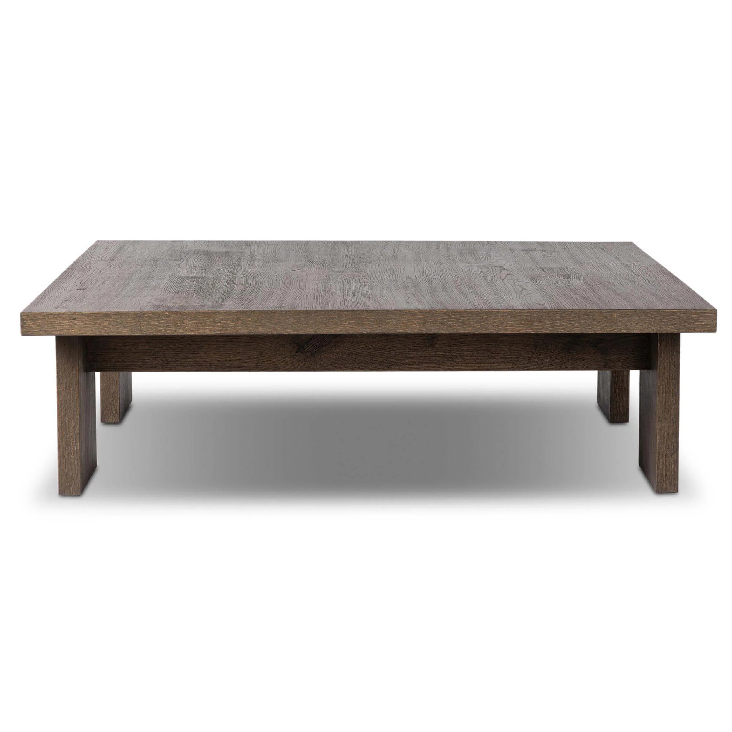 Yarra Square Coffee Table, Grey Oak by Four Hands - Image 2
