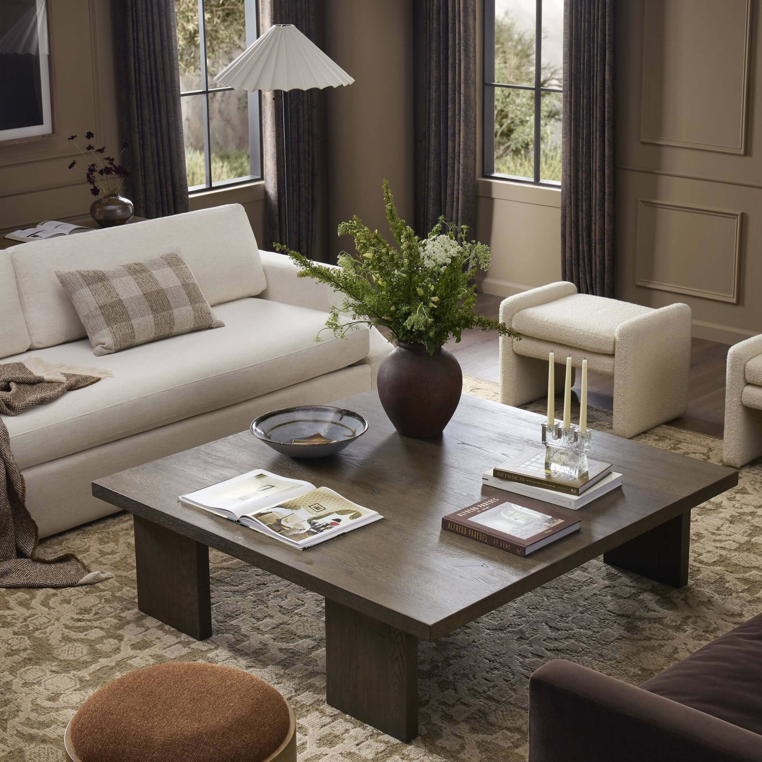 Yarra Square Coffee Table, Grey Oak by Four Hands - Image 5