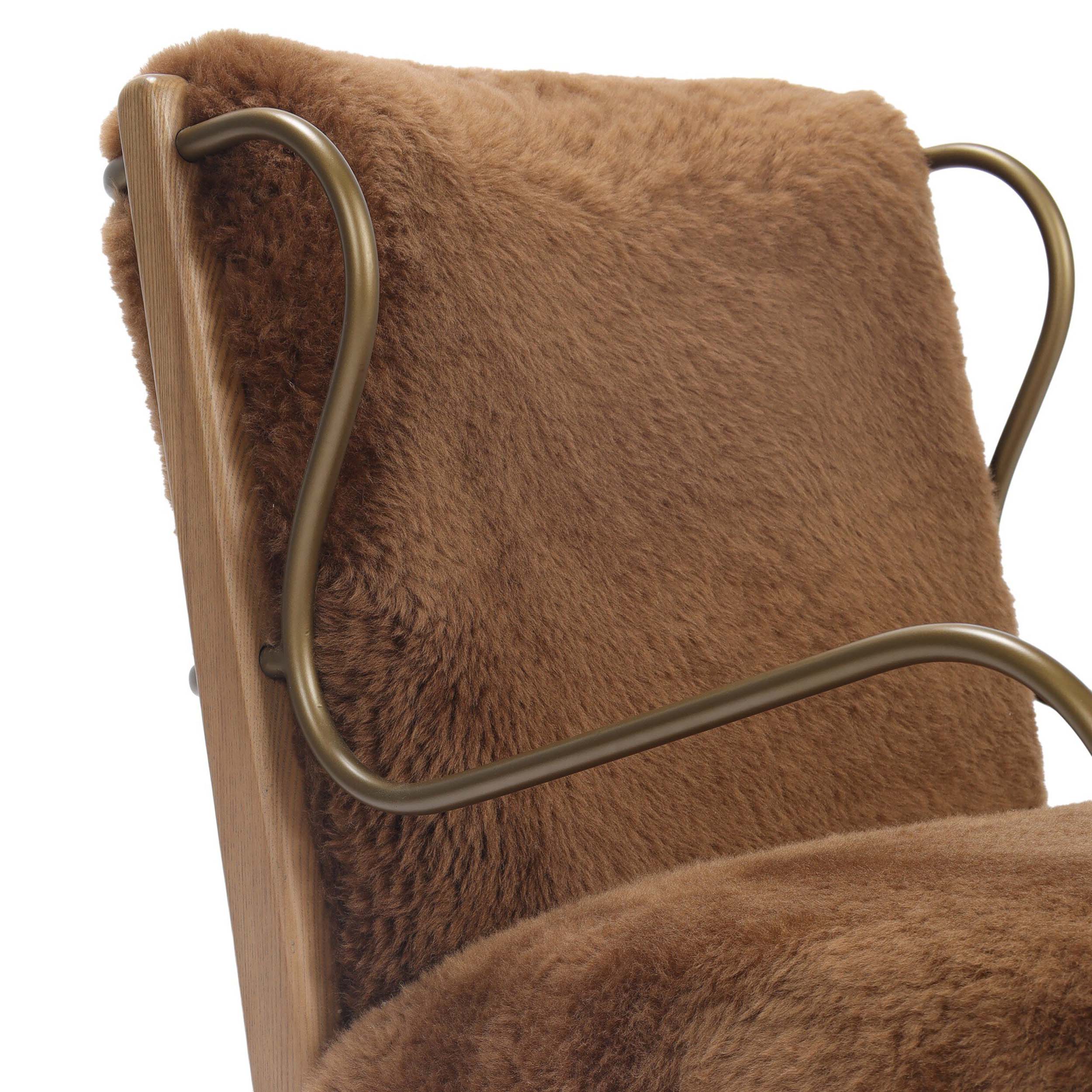 Yesenia Chair, Ochre Shearling by Four Hands - Image 5