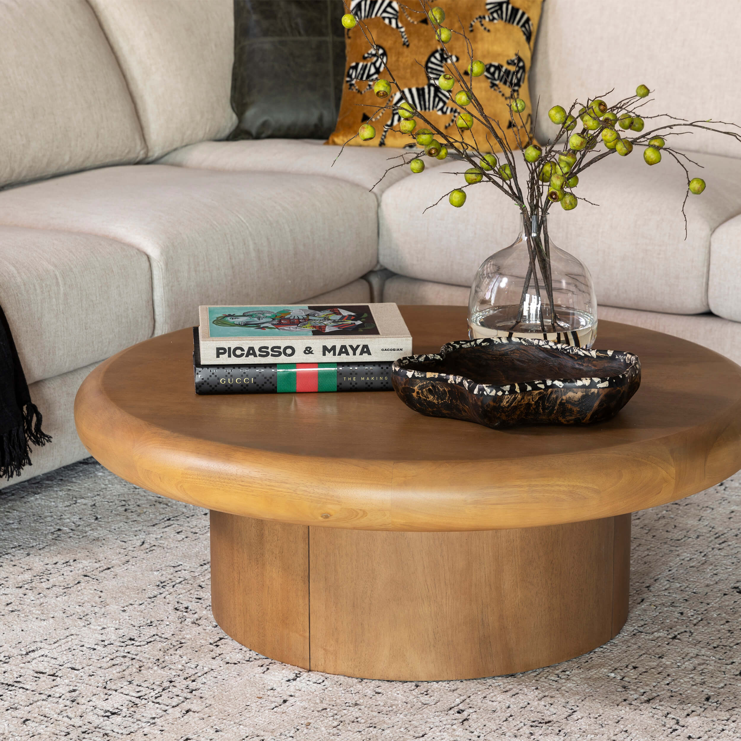Zach Coffee Table, Bunished Parawood by Four Hands - Image 4
