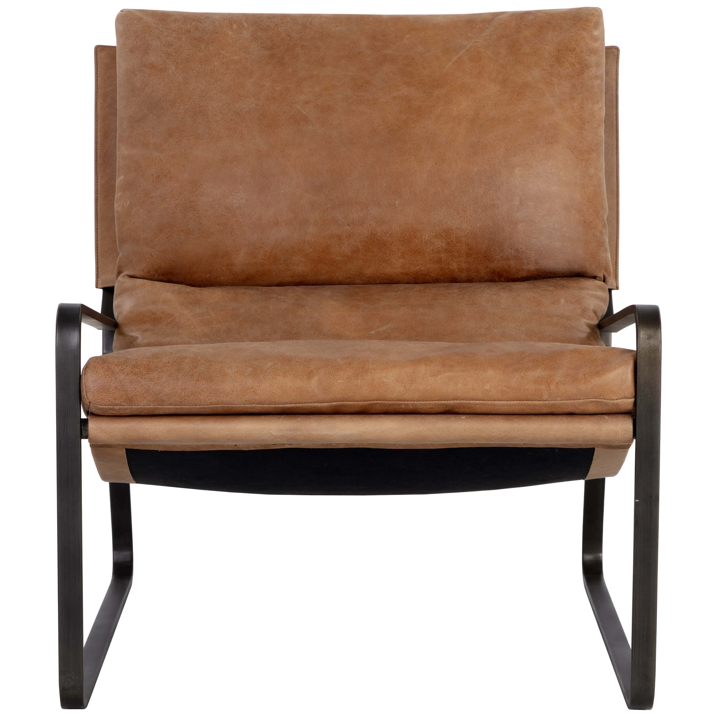 Zancor Leather Chair, Tan - Image 3