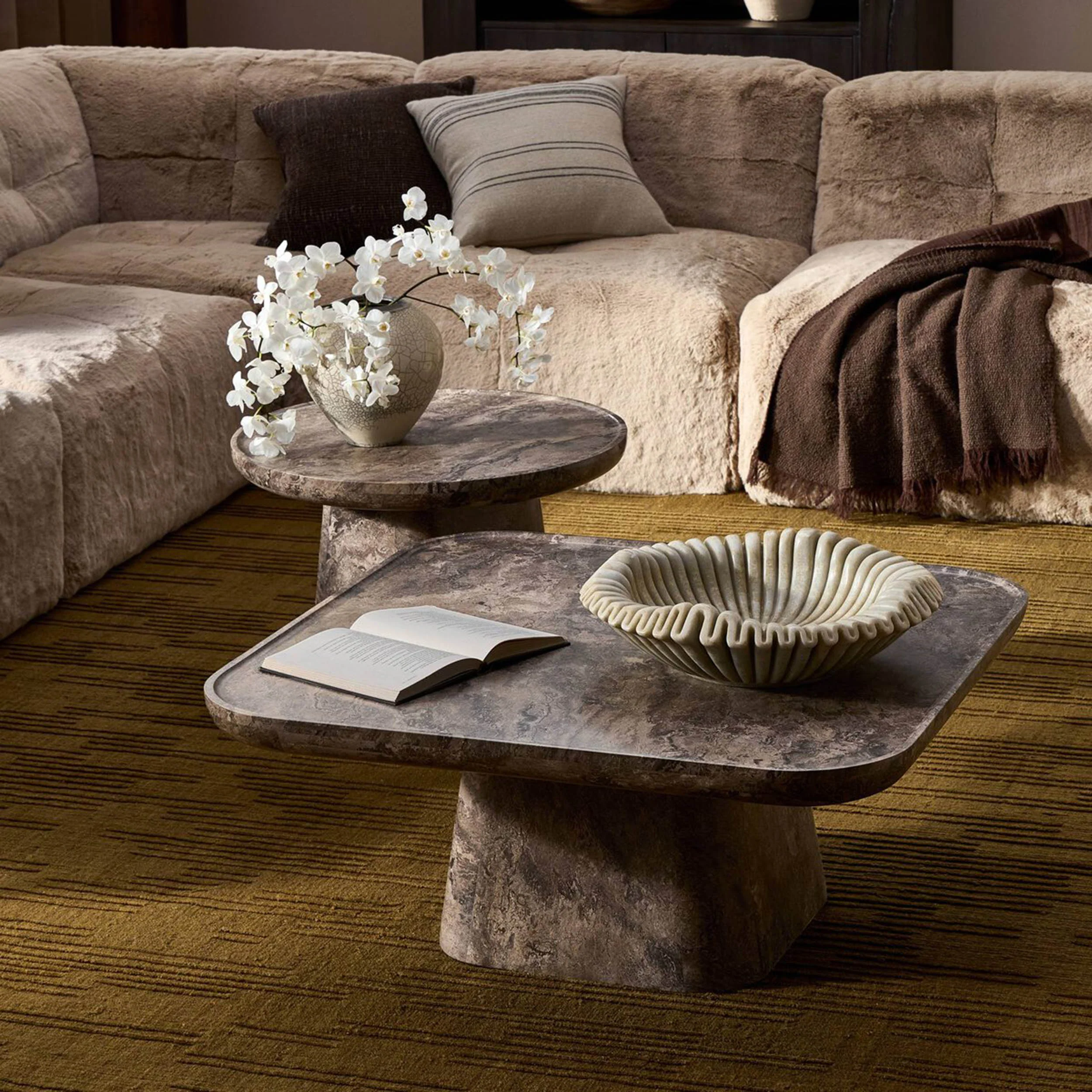 Zane Coffee Table, Warm Grey by Four Hands - Image 5