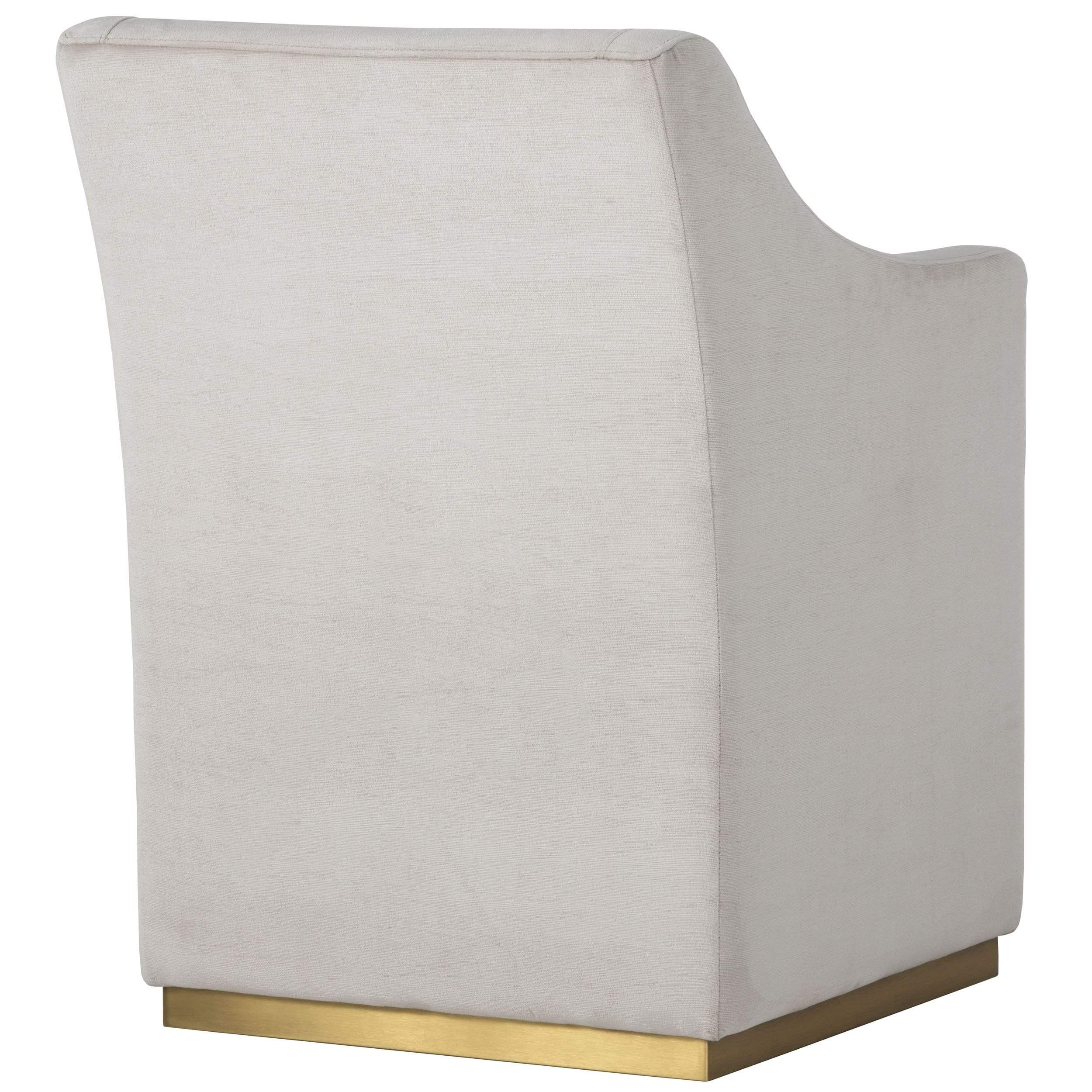 Zane Wheeled Lounge Chair, Prosecco - Image 3