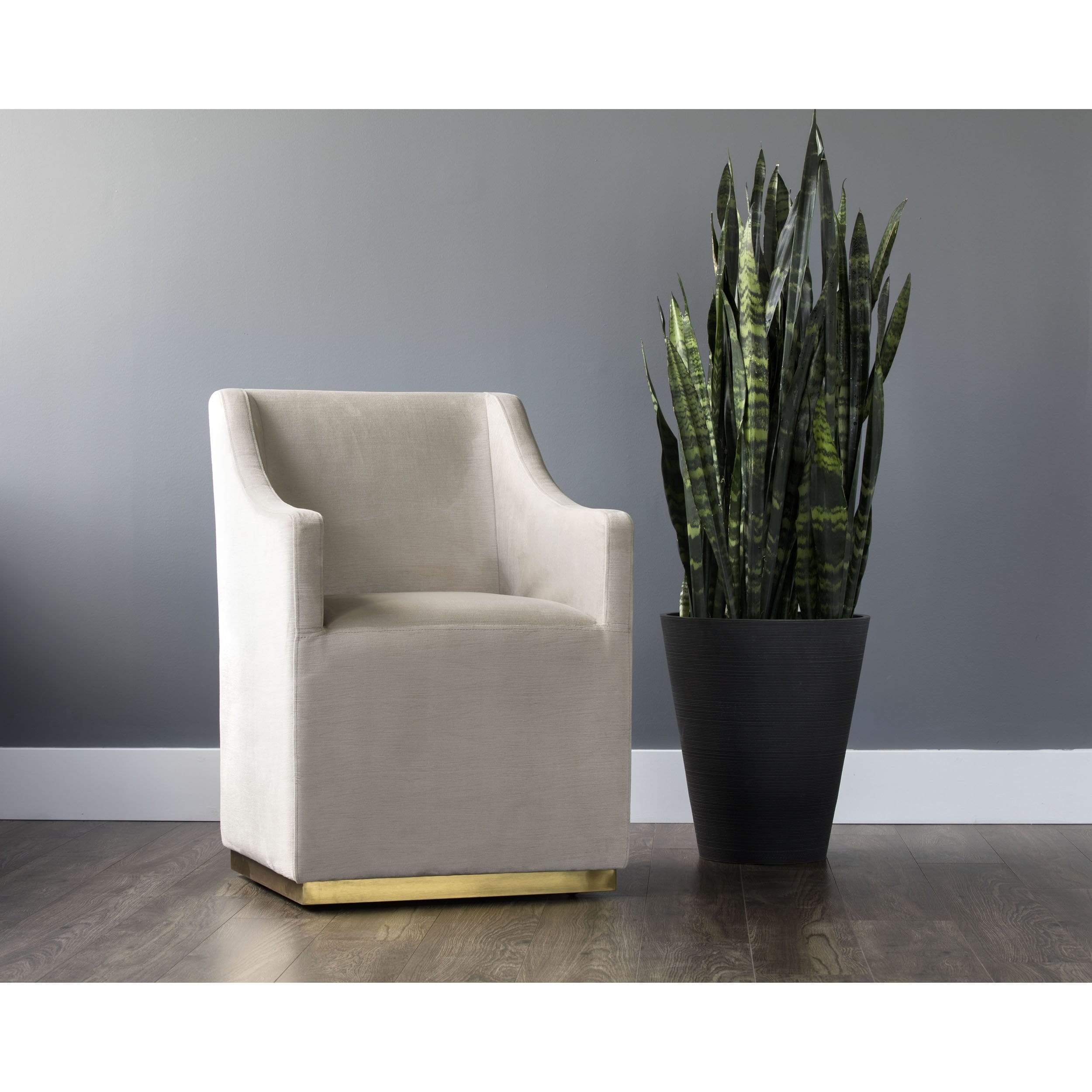 Zane Wheeled Lounge Chair, Prosecco - Image 6