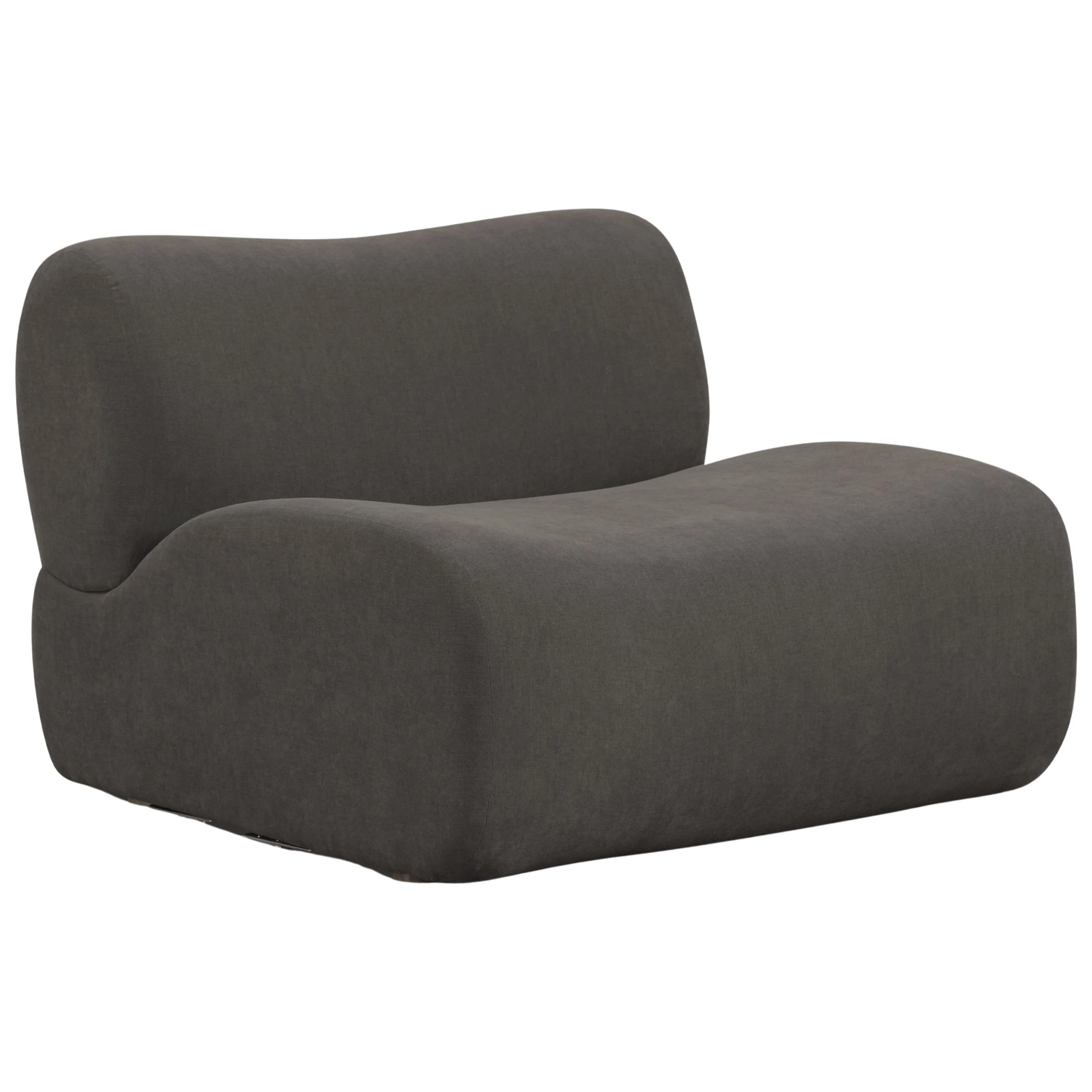 Zenith Armless Chair, Grey