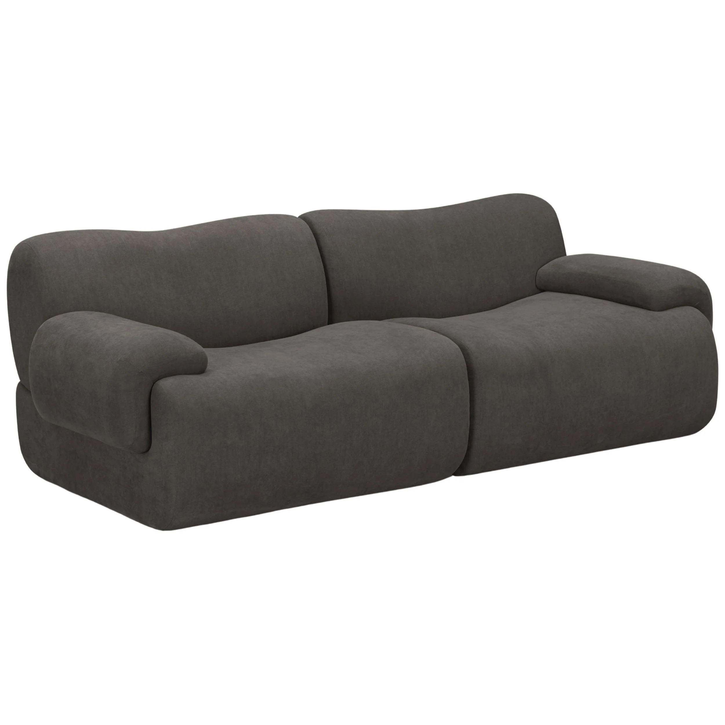 Zenith Modular Loveseat, Grey - Image 2