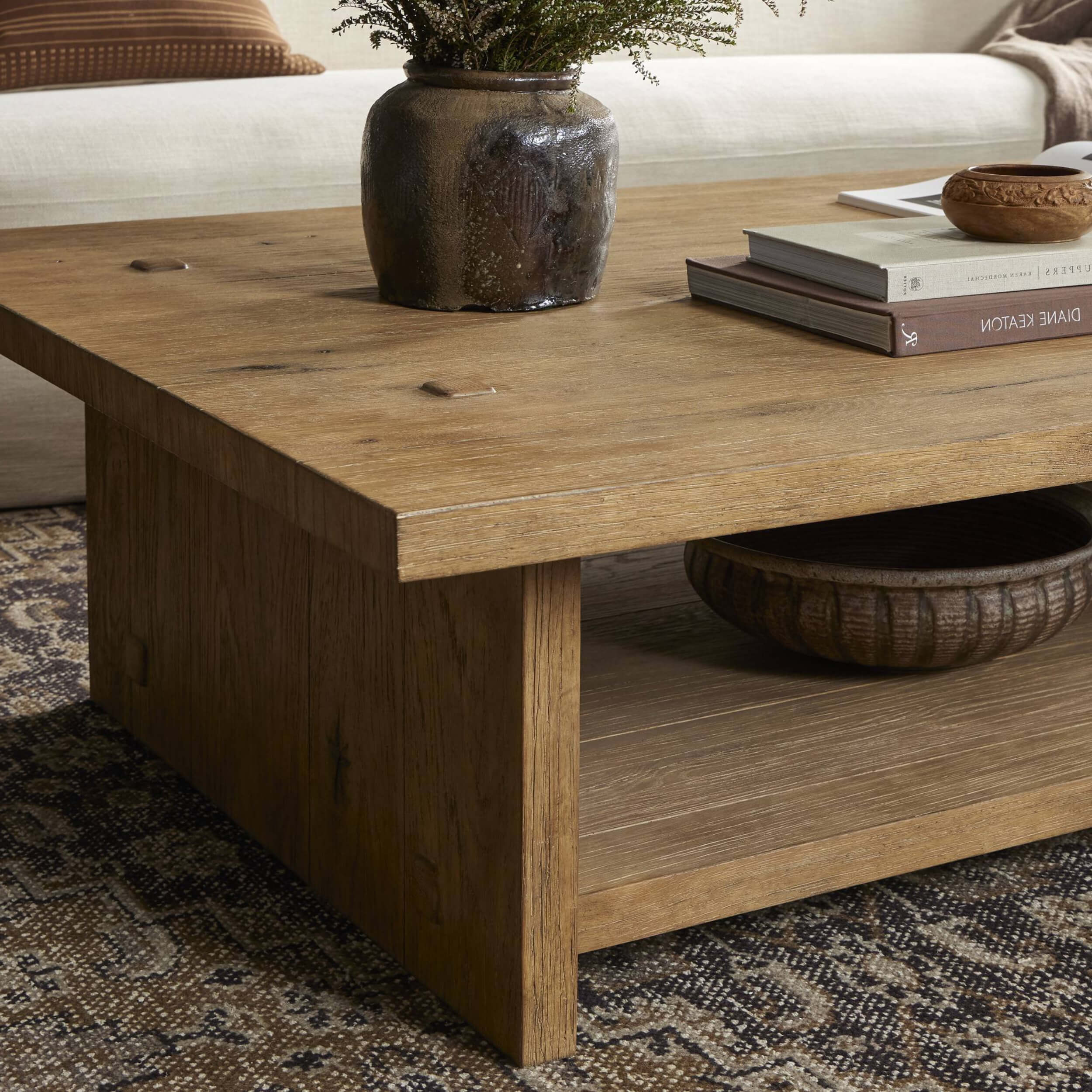 Zeno Coffee Table, Distressed Blonde by Amber Lewis x Four Hands - Image 5