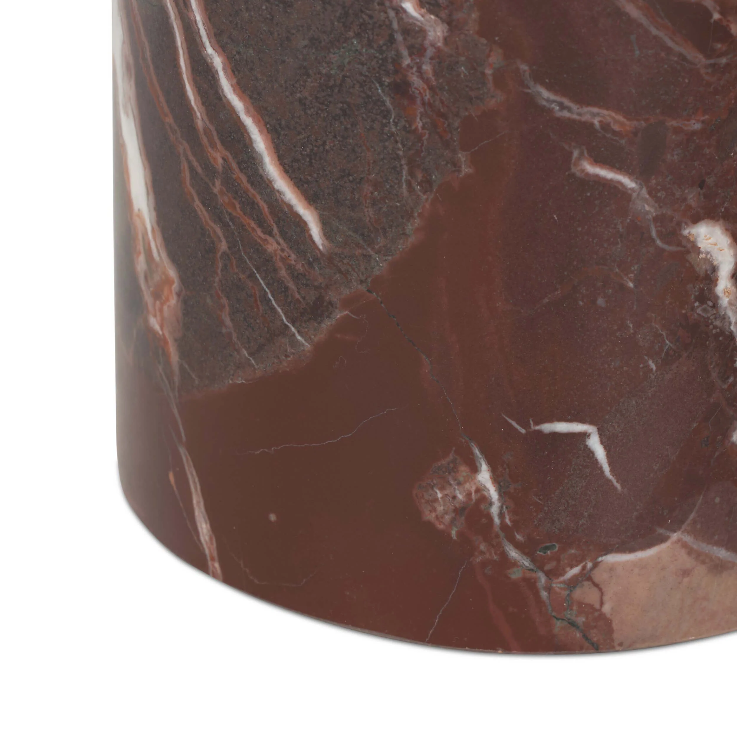 Zion End Table, Merlot Marble by Four Hands - Image 5