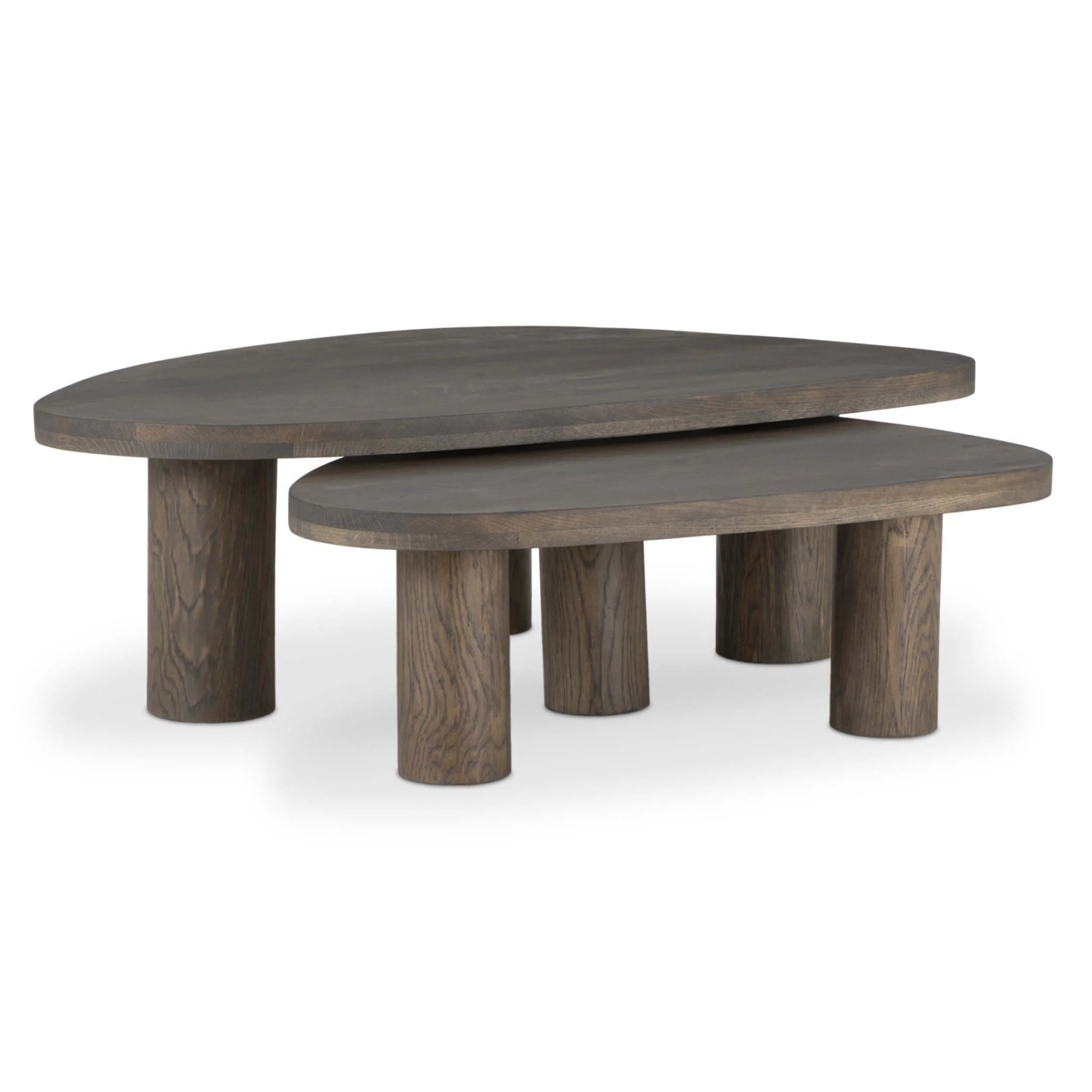 Zion Nesting Coffee Table Set, Grey Tobacco by Four Hands