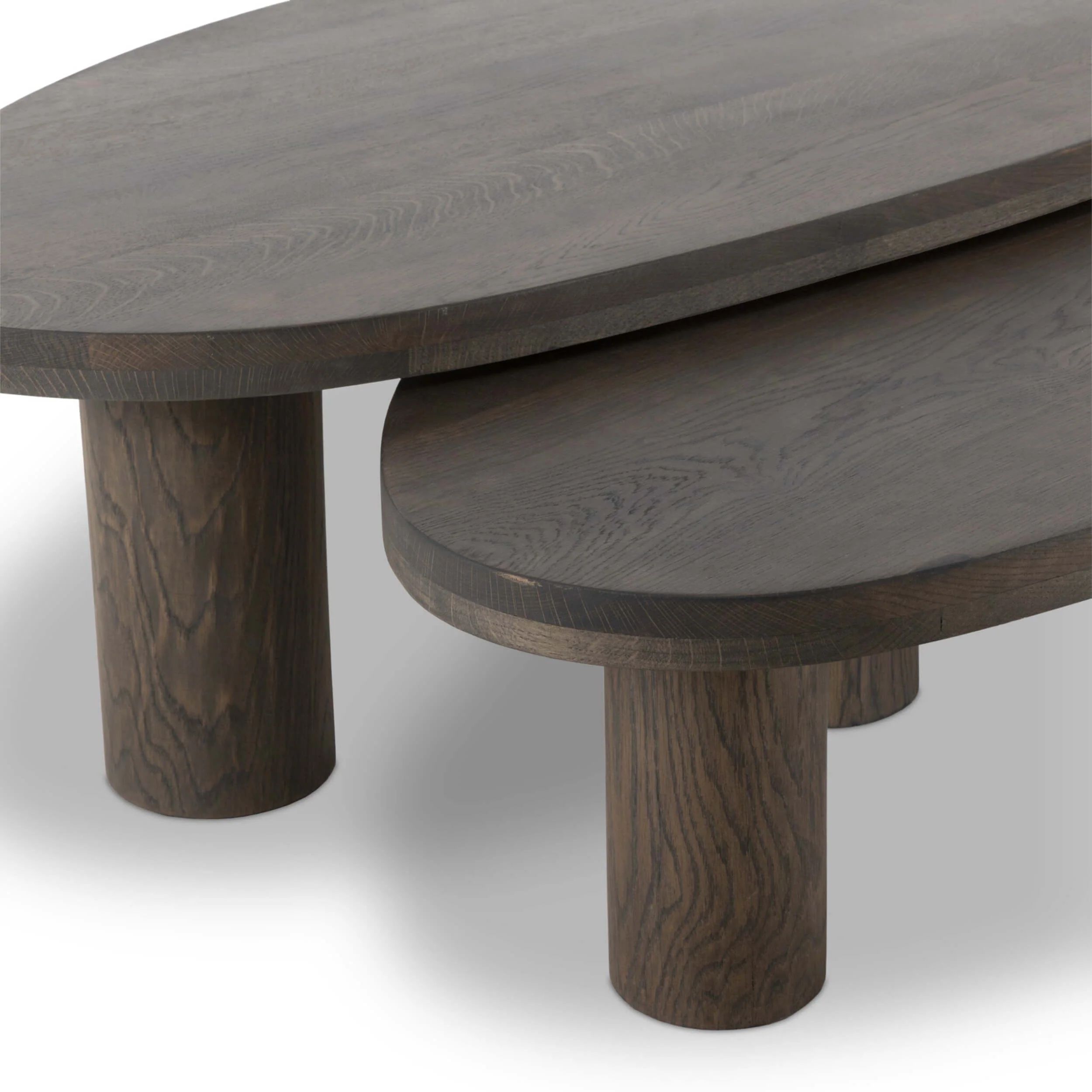 Zion Nesting Coffee Table Set, Grey Tobacco by Four Hands - Image 4