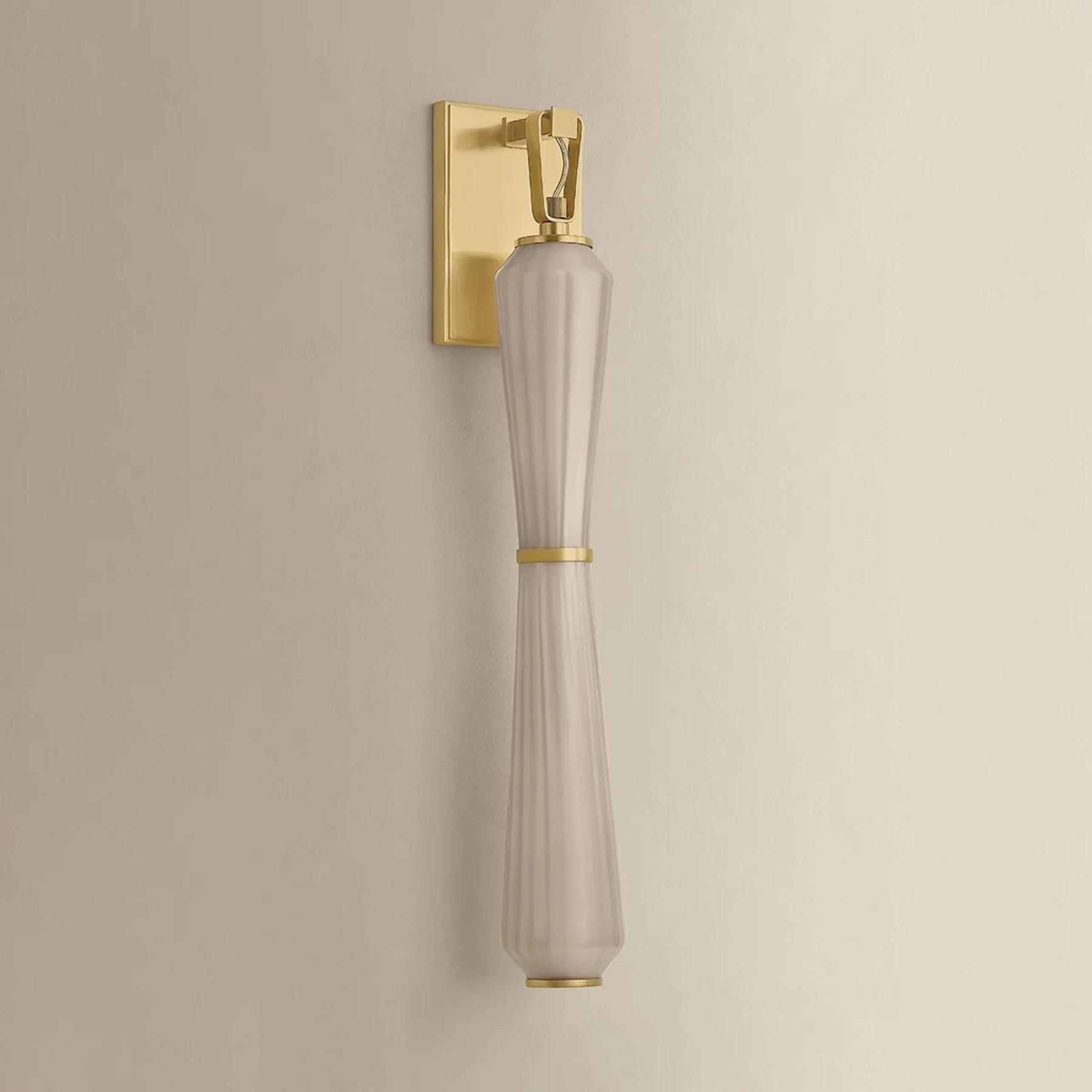 Zircon Wall Sconce, Vintage Brass - Image 2