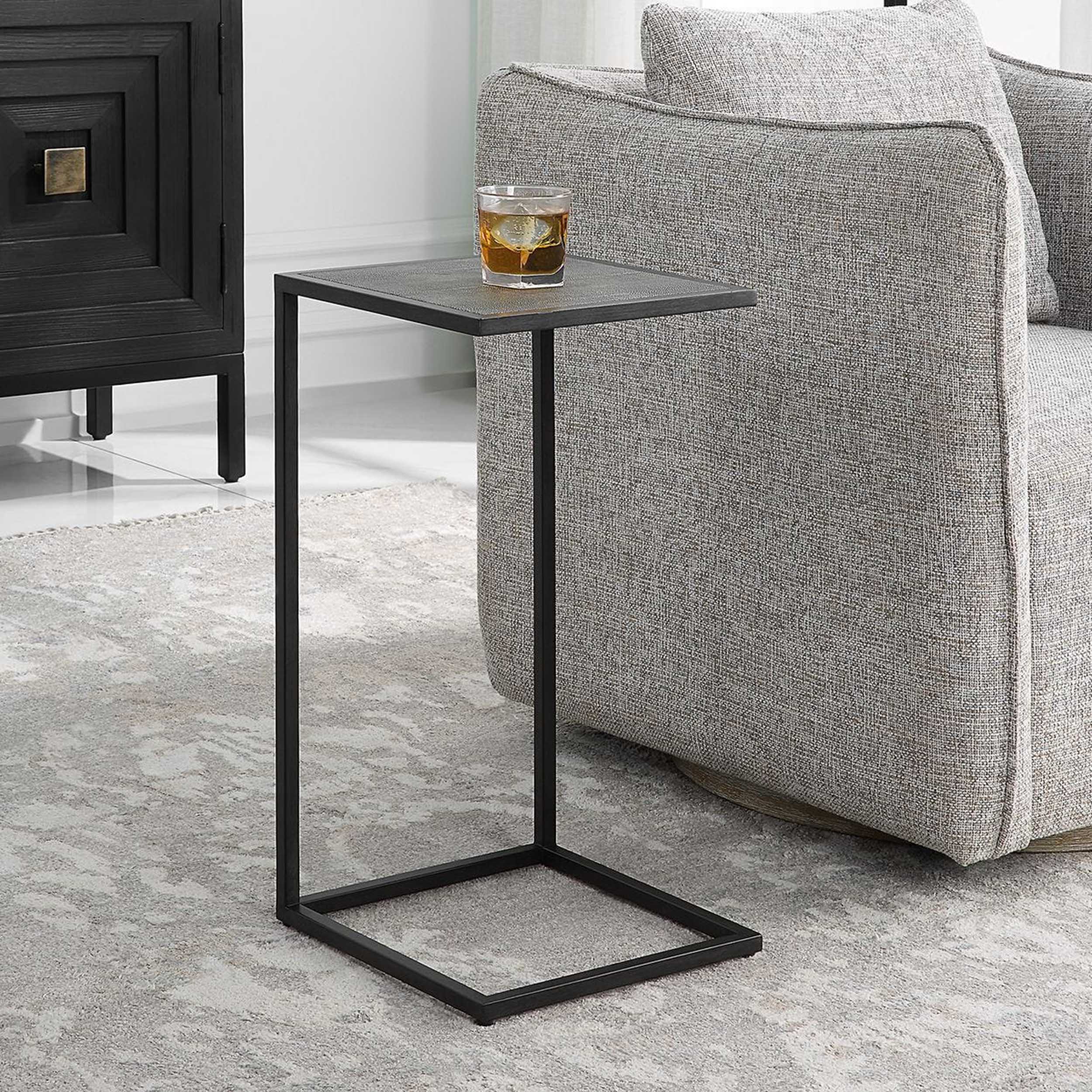 Zola Accent Table, Antique Black - Image 5