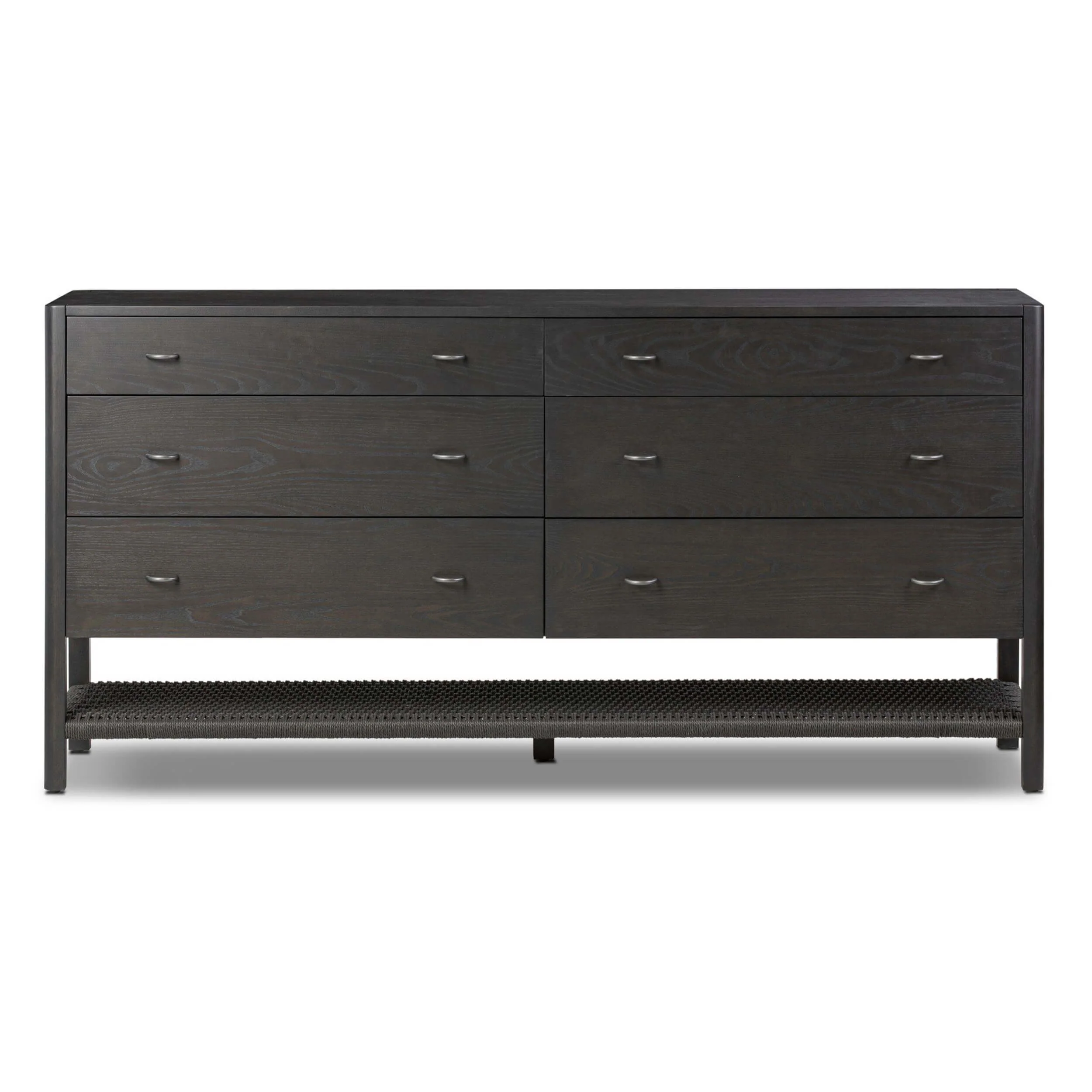 Zuma 6 Drawer Dresser, Smoked Black by Four Hands - Image 2