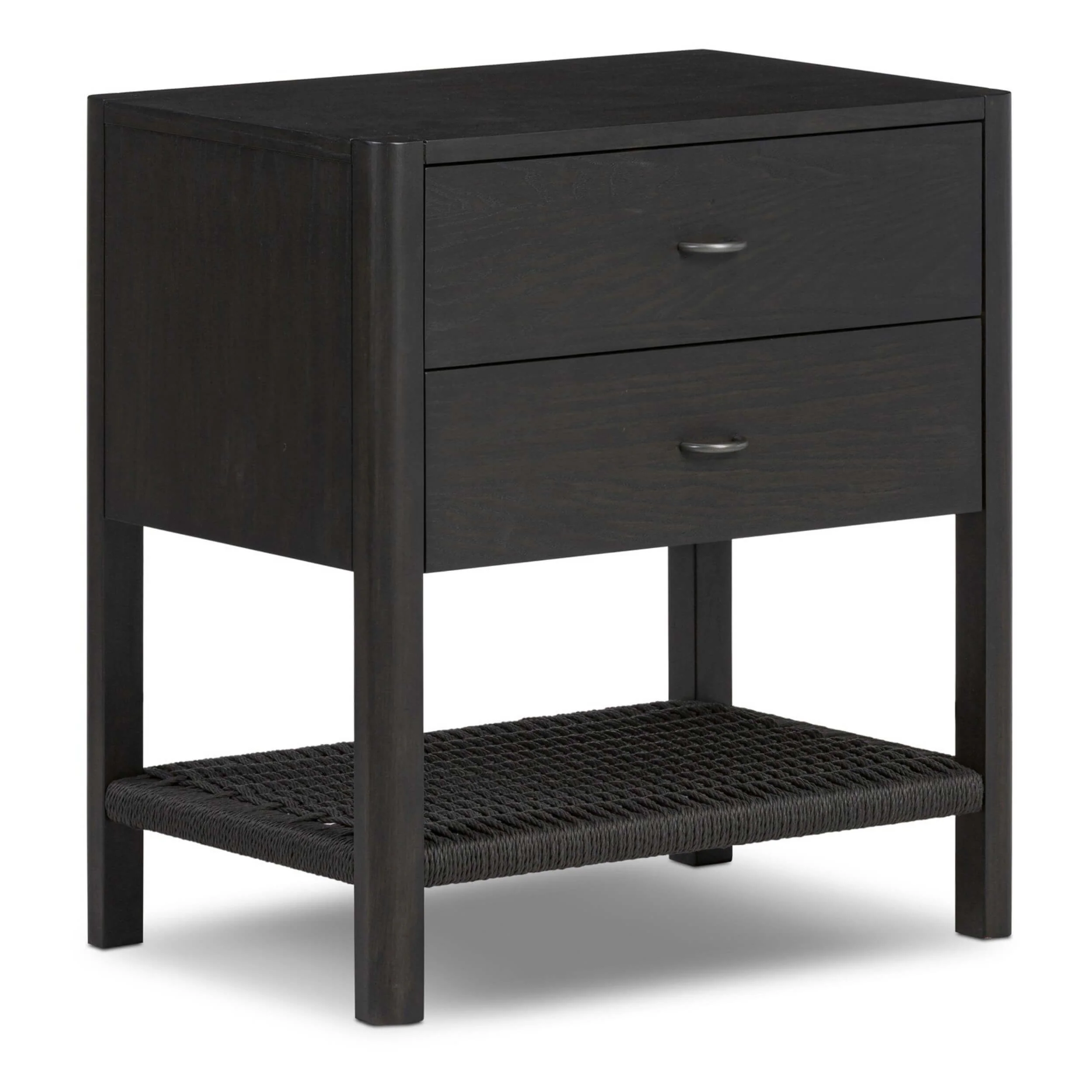 Zuma Nightstand, Smoked Black by Four Hands