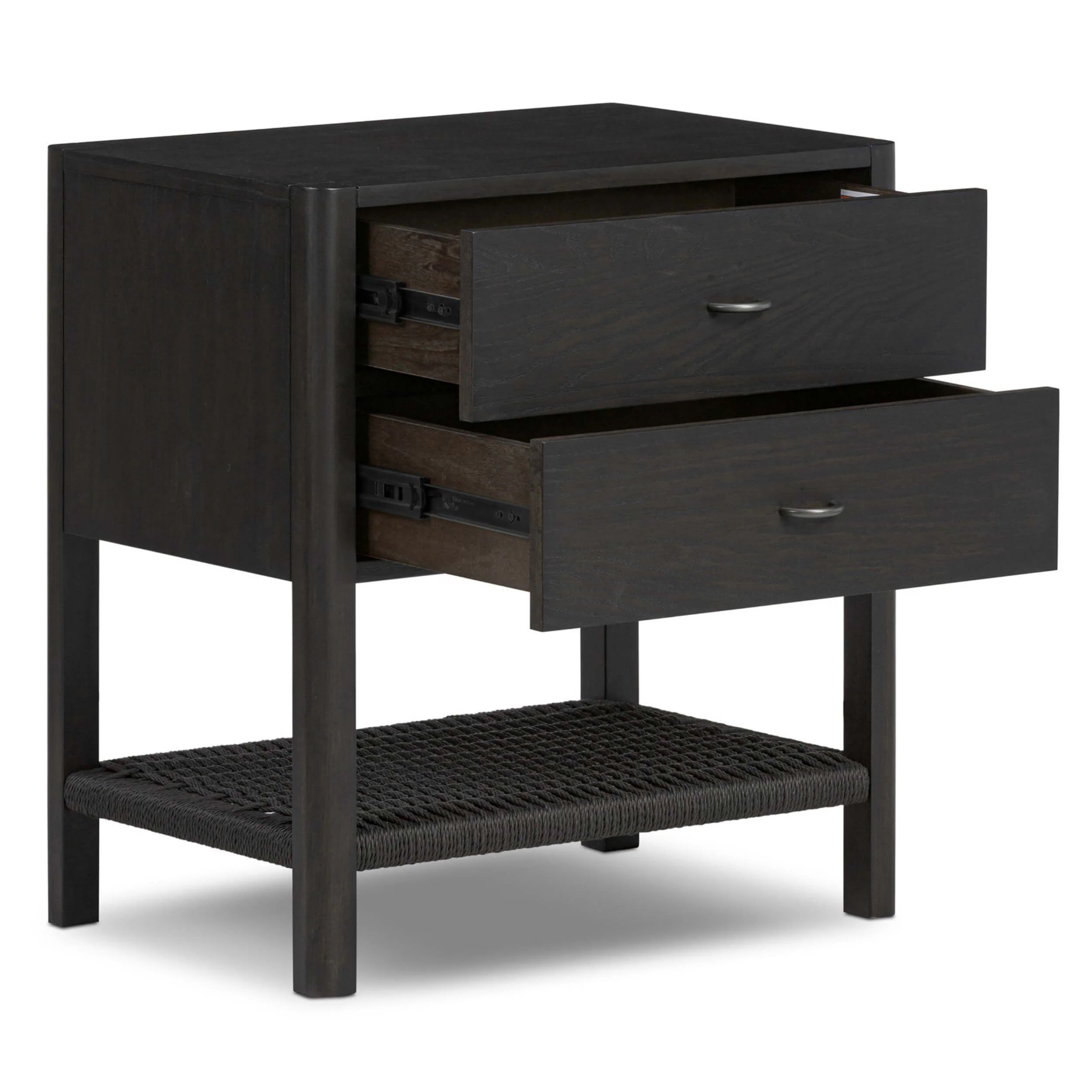 Zuma Nightstand, Smoked Black by Four Hands - Image 6